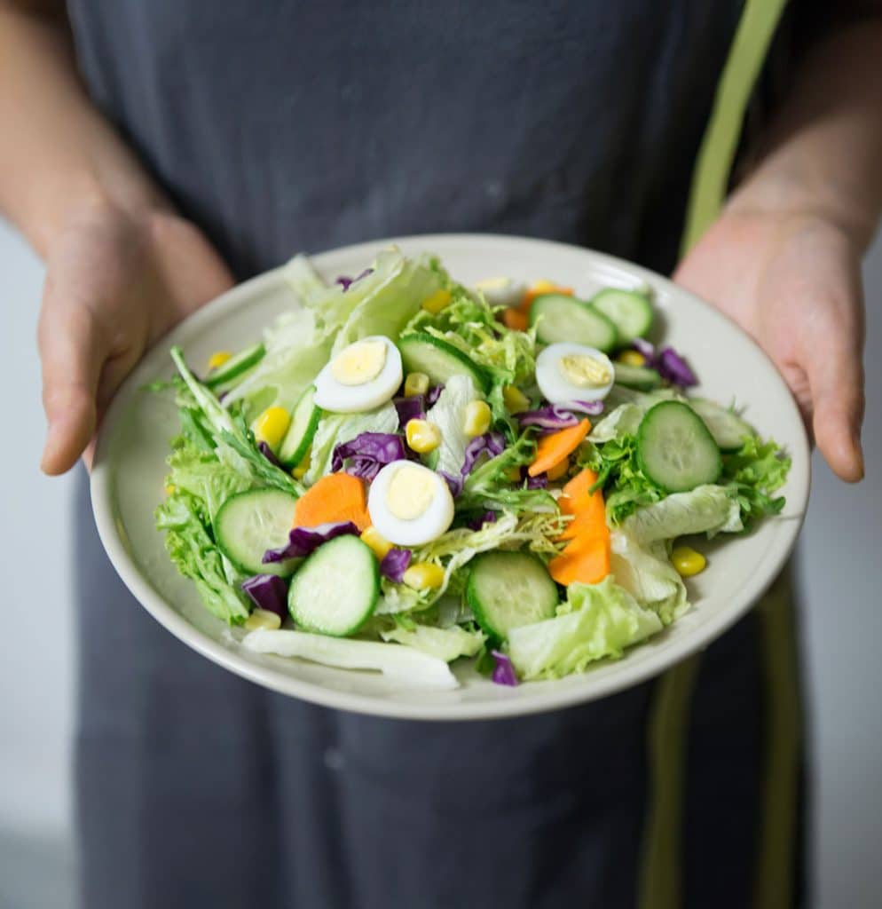 Egg salad in a bowl